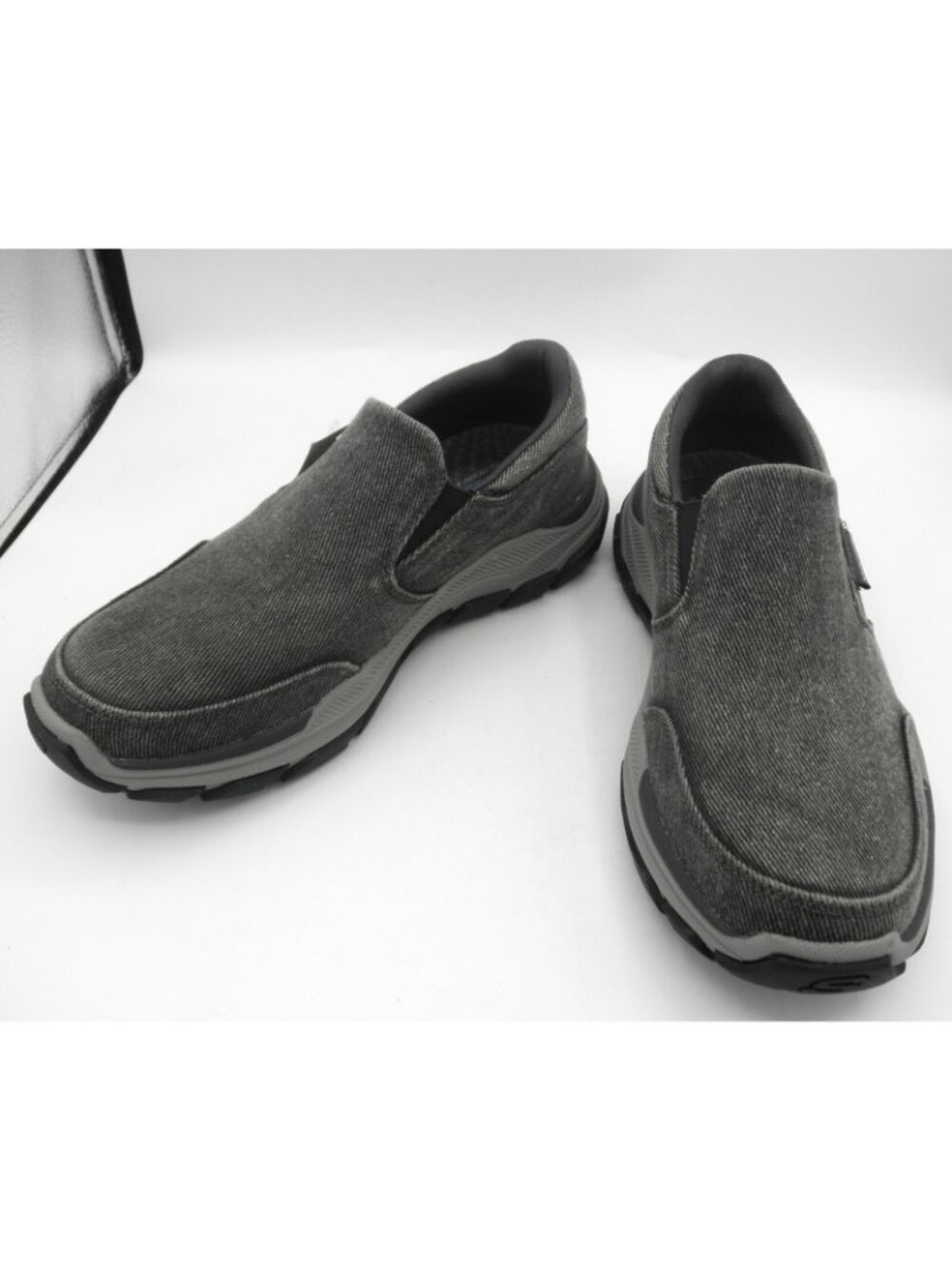 Skechers Men's Relaxed Fit Respected Fallston Charcoal Loafers Sz:8.5 #204387 - Picture 4 of 9